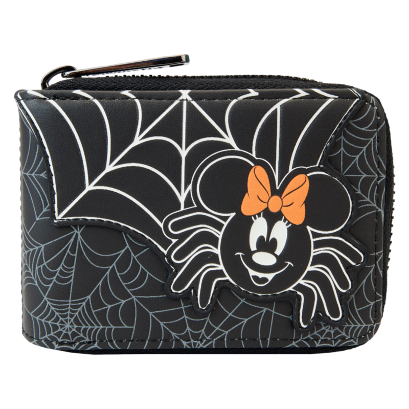 Loungefly Minnie Mouse Spider Glow Accordion Wallet