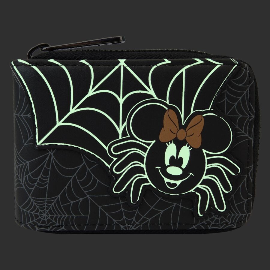 Loungefly Minnie Mouse Spider Glow Accordion Wallet