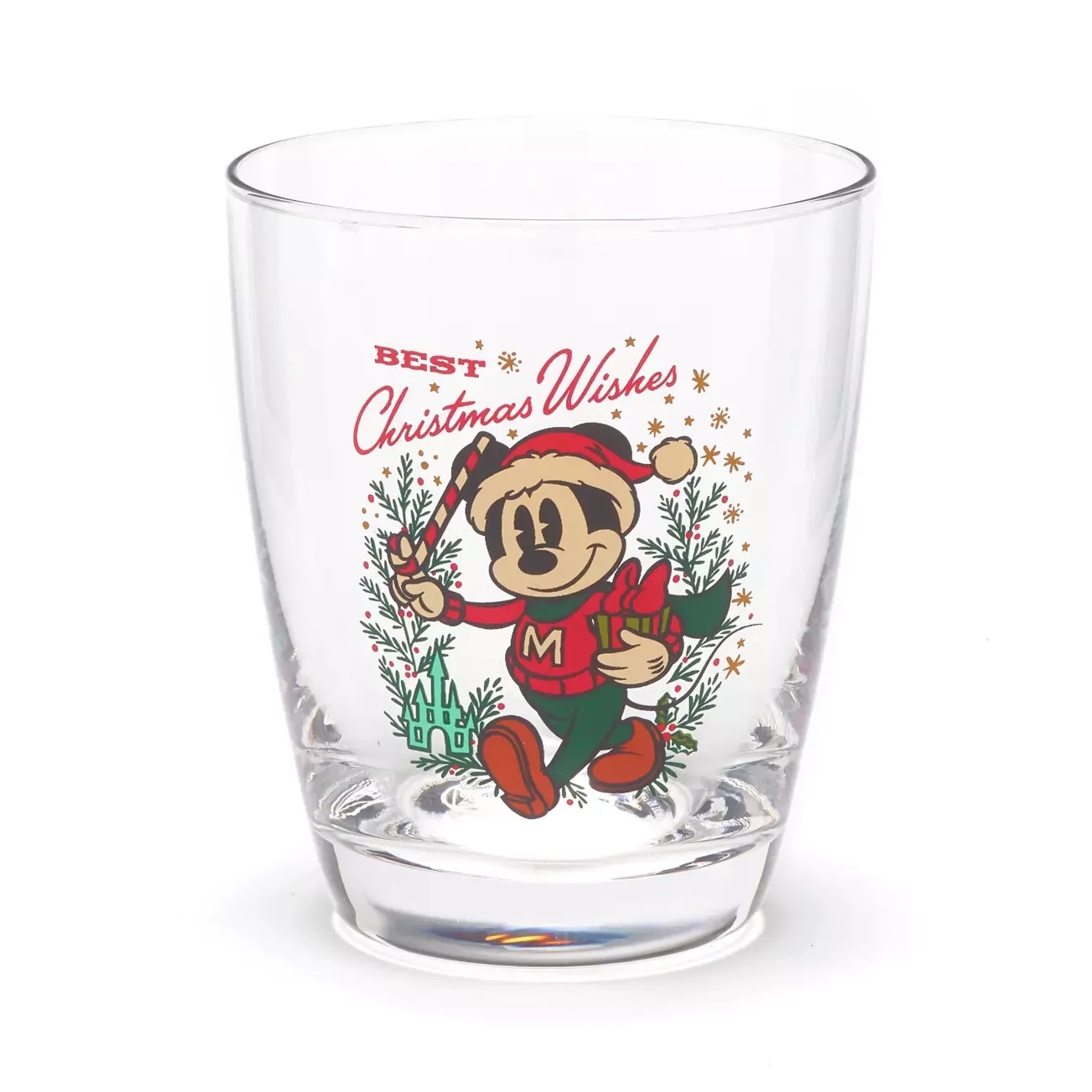 Mickey Mouse and Friends Christmas Glass Tumbler Set