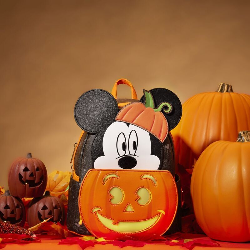 Loungefly Exclusive - Mickey Mouse Pumpkin Light Up Mini Backpack