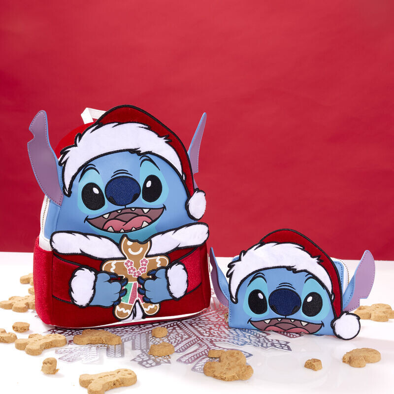 Loungefly Exclusive -Santa Stitch Zip Around Wallet