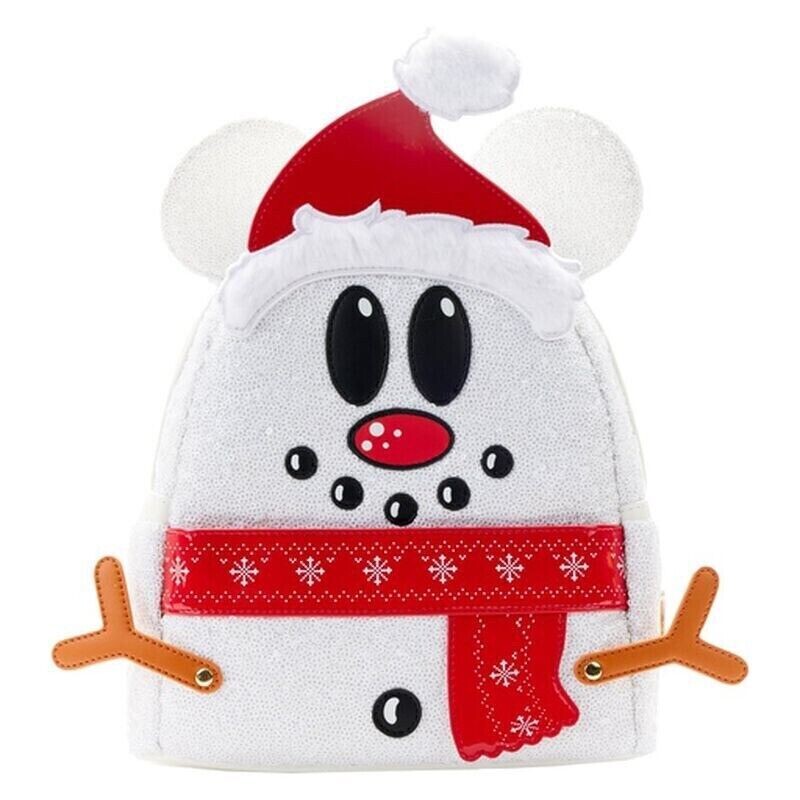 Loungefly Exclusive - Mickey Mouse Sequin Snowman Mini Backpack