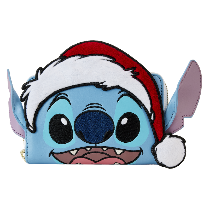Loungefly Exclusive -Santa Stitch Zip Around Wallet