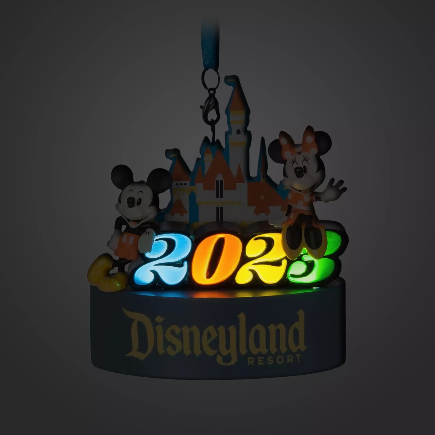 Mickey and Minnie Mouse Light-Up Ornament - Disneyland 2023
