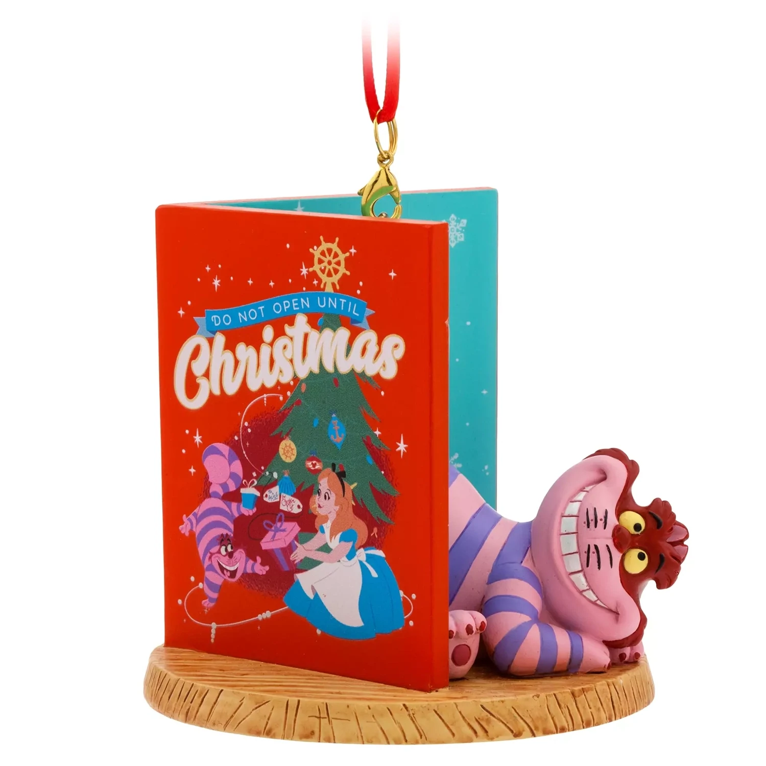 Cheshire Cat Christmas Card Sketchbook Ornament