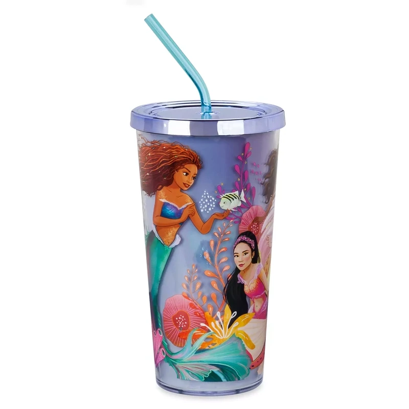 The Little Mermaid Tumbler with Straw – Live Action
