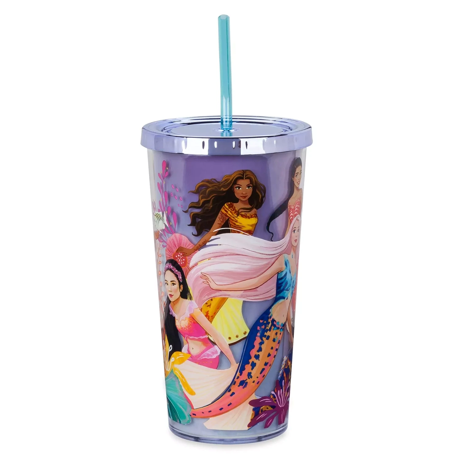 The Little Mermaid Tumbler with Straw – Live Action