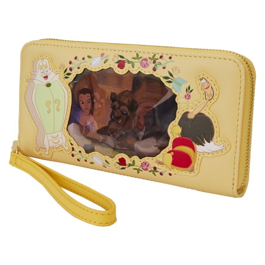 Loungefly Beauty and the Beast - Princess Lenticular Zip Around Wallet