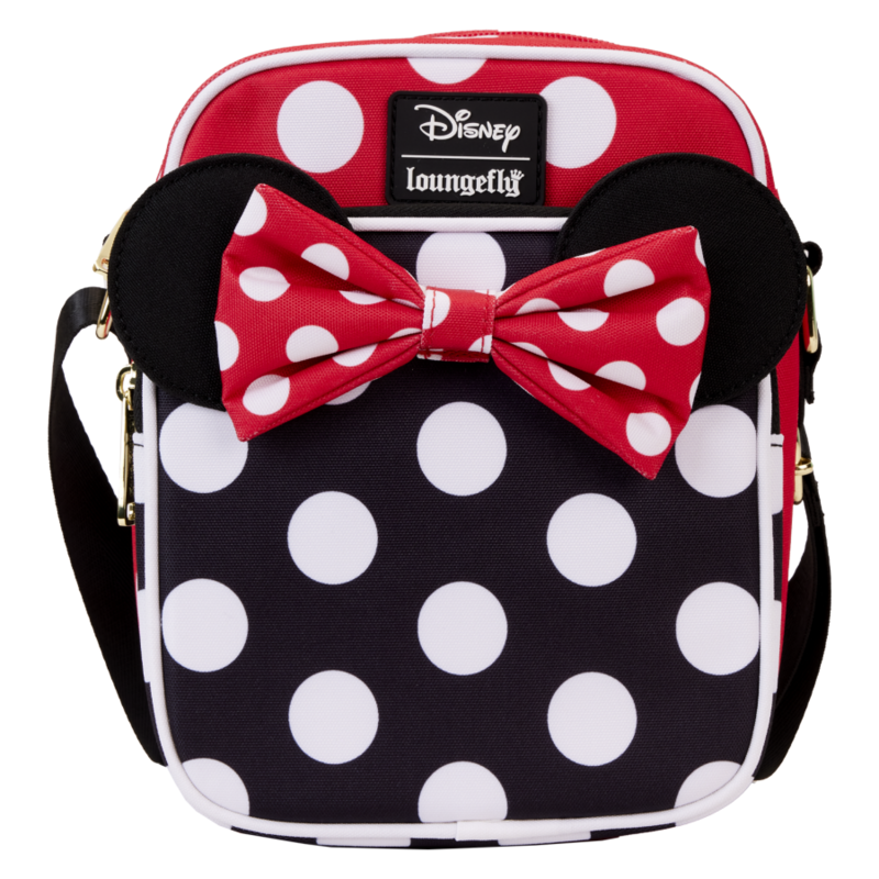 Loungefly Disney - Minnie Rocks The Dots Nylon Passport Crossbody