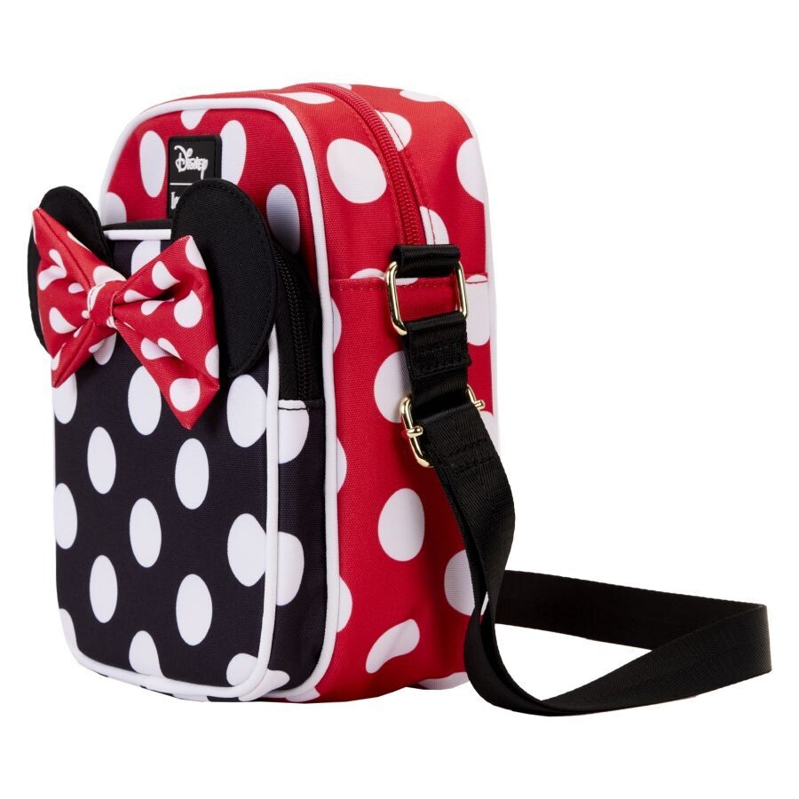 Loungefly Disney -  Minnie Rocks The Dots Nylon Passport Crossbody