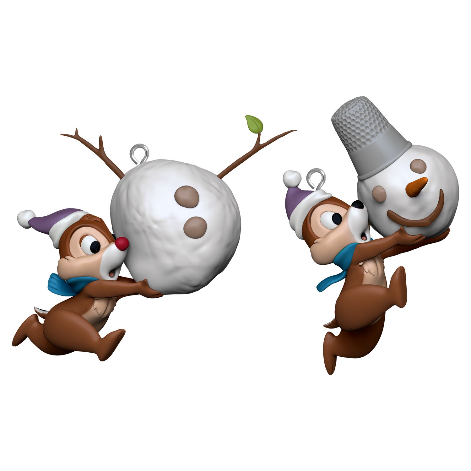 2024 Hallmark Keepsake Ornament - Chip and Dale, Up to Snow Good, Set of 2