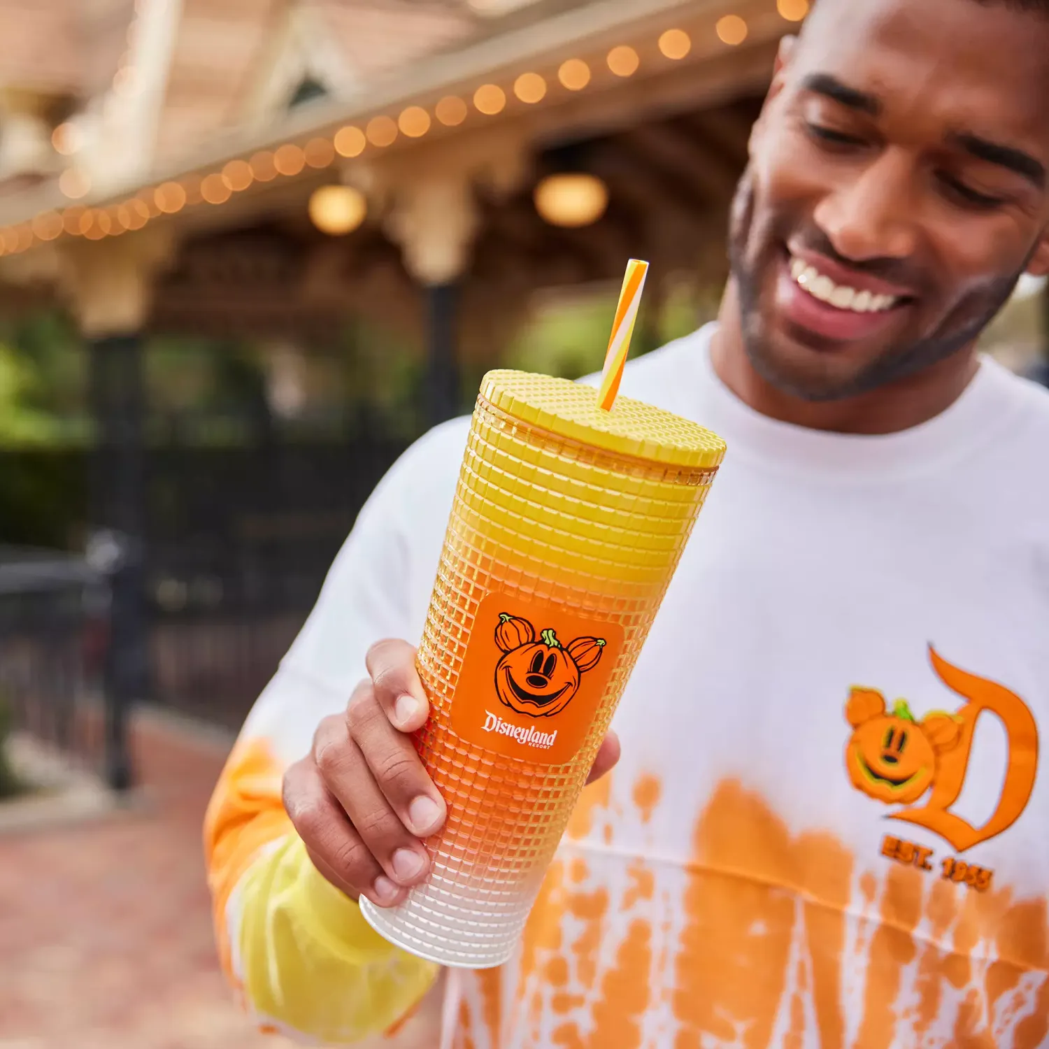 Disneyland Halloween Candy Corn Starbucks Tumbler with Straw