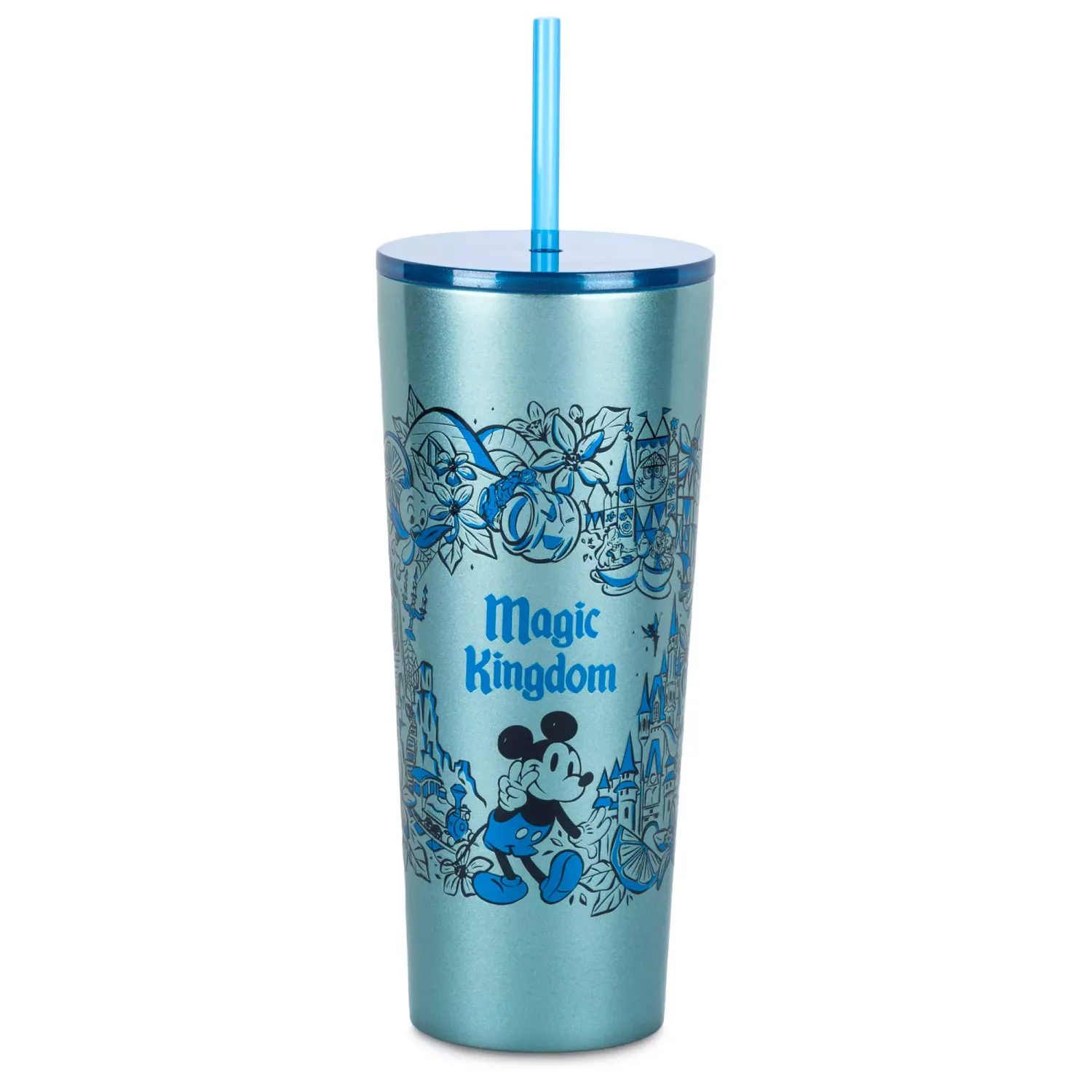 Magic Kingdom Stainless Steel Starbucks Tumbler with Straw