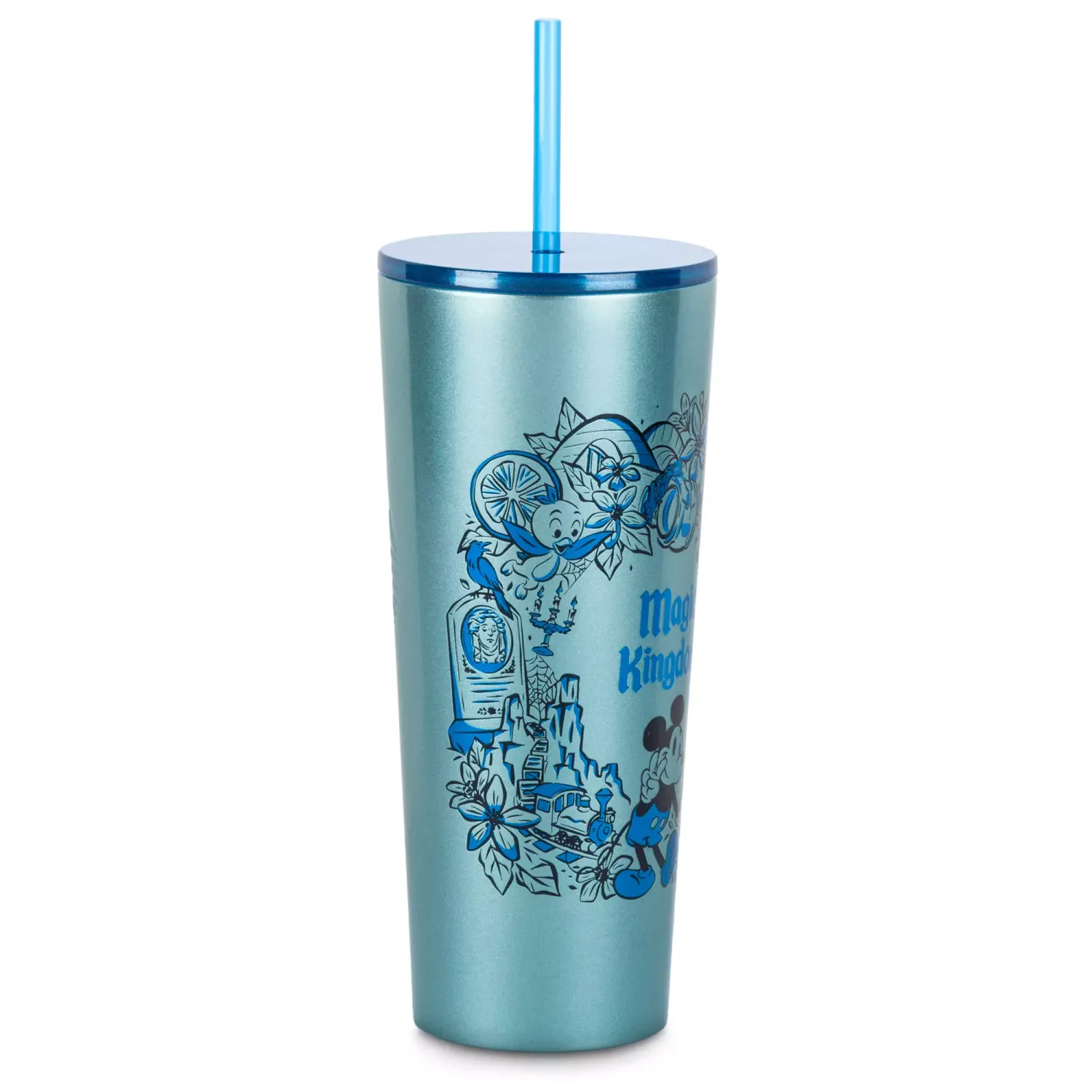 Magic Kingdom Stainless Steel Starbucks Tumbler with Straw