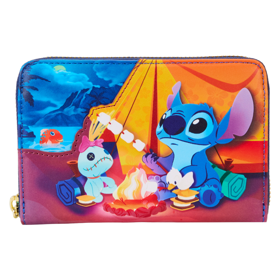Loungefly Lilo &amp; Stitch (2002) - Camping Cuties Zip Wallet