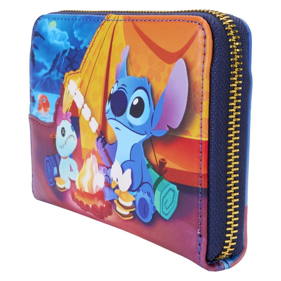 Loungefly Lilo &amp; Stitch (2002) - Camping Cuties Zip Wallet