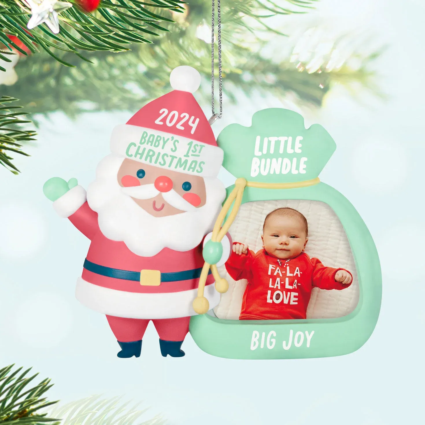 2024 Hallmark Keepsake Ornament - Little Bundle Big Joy Photo Frame