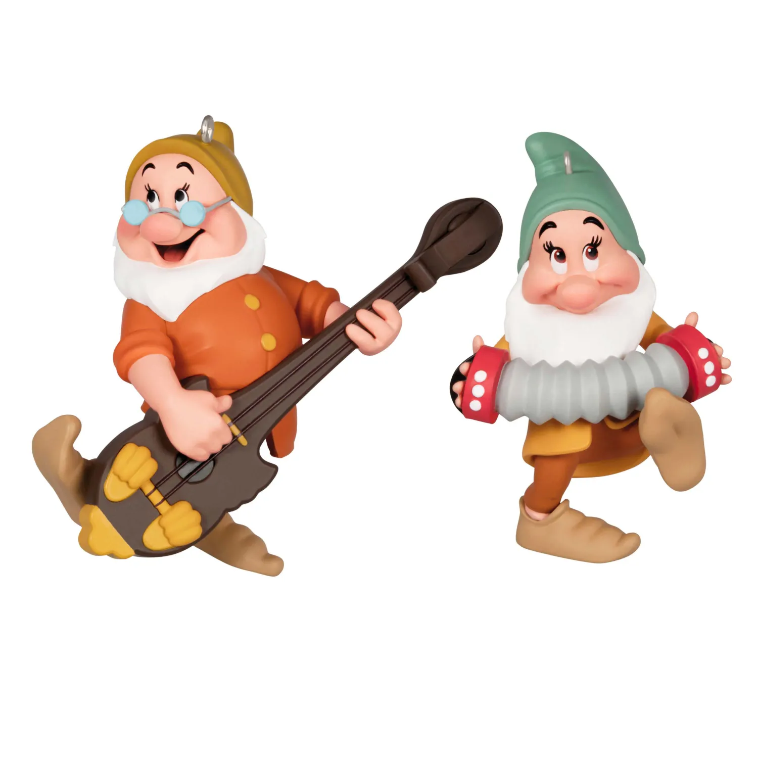 2024 Hallmark Keepsake Ornament - Snow White and the Seven Dwarfs, Bashful and Doc, Set of 2 (Porcelain)
