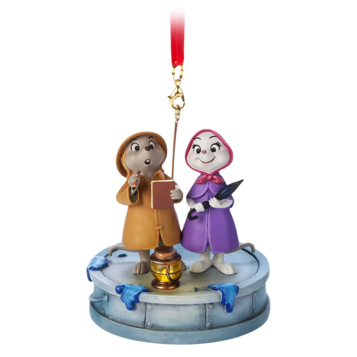 Bernard and Miss Bianca Light-Up Living Magic Sketchbook Ornament