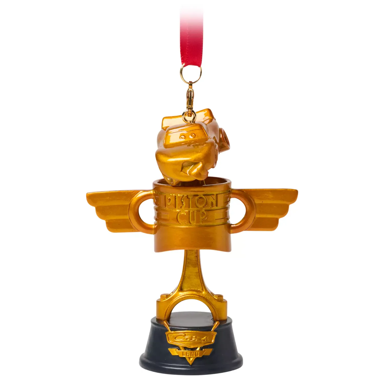 Lightning McQueen Piston Cup Trophy Sketchbook Ornament