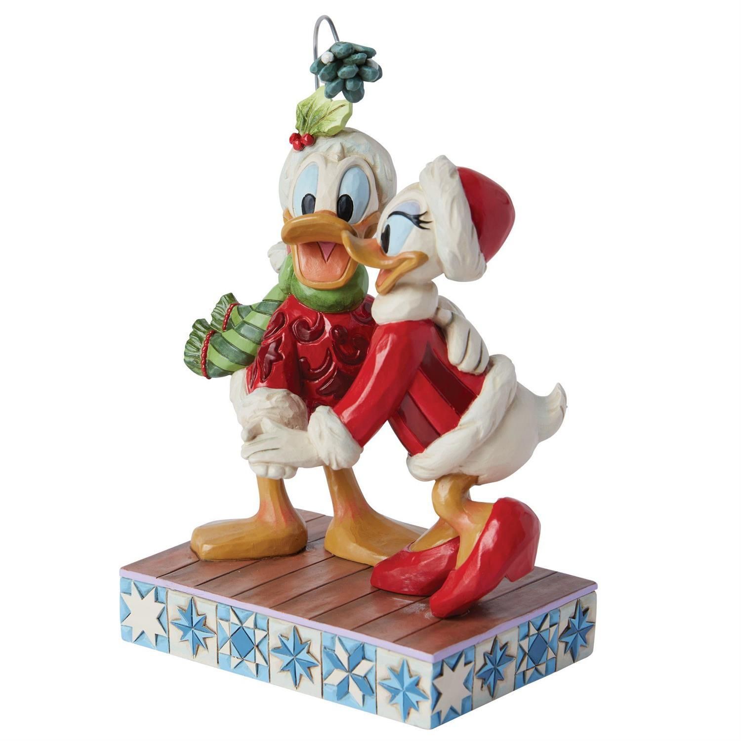 Disney Traditions by Jim Shore - Donald &amp; Daisy Mistletoe  - Merry Mistletoe - 90th Anniversary