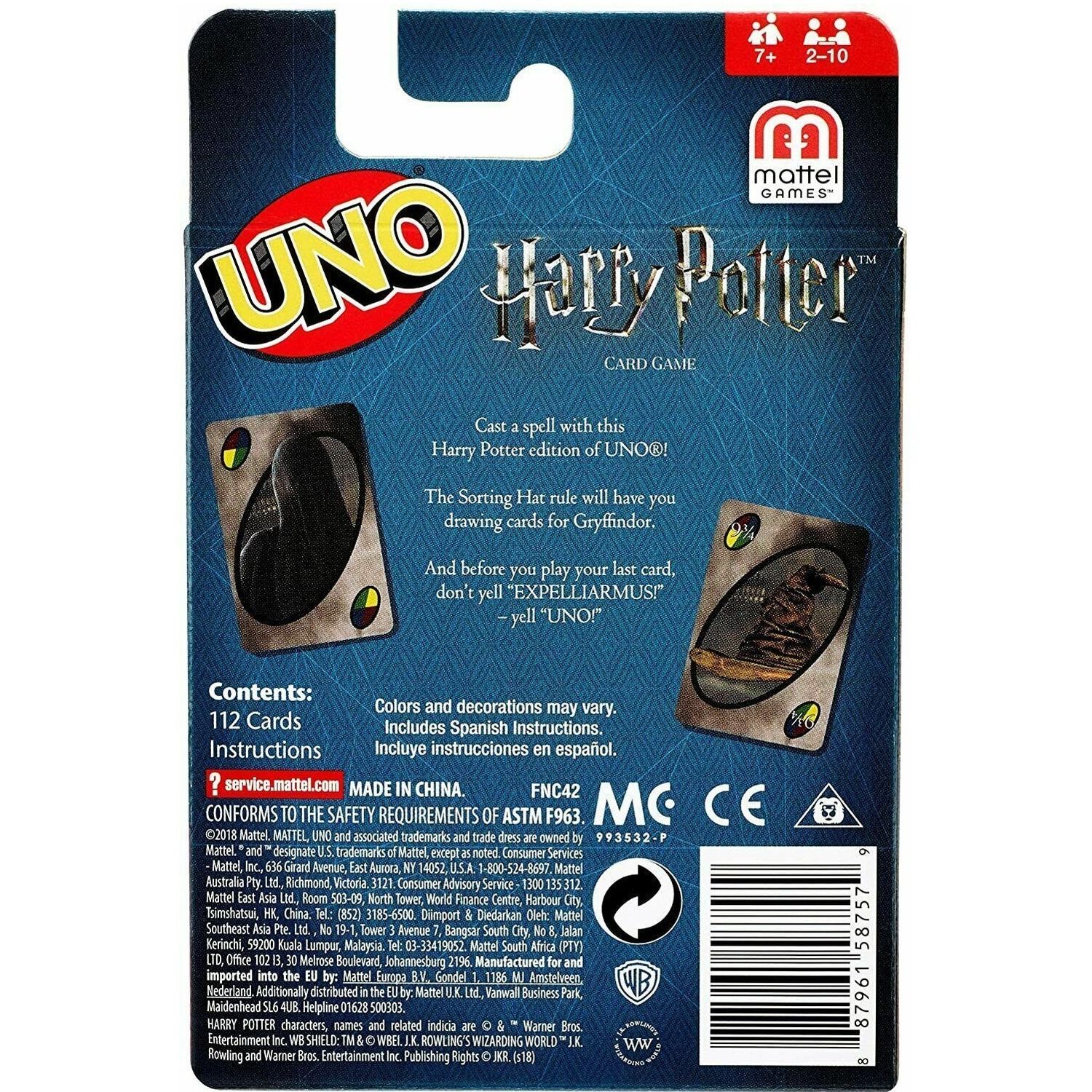 UNO Game - Harry Potter