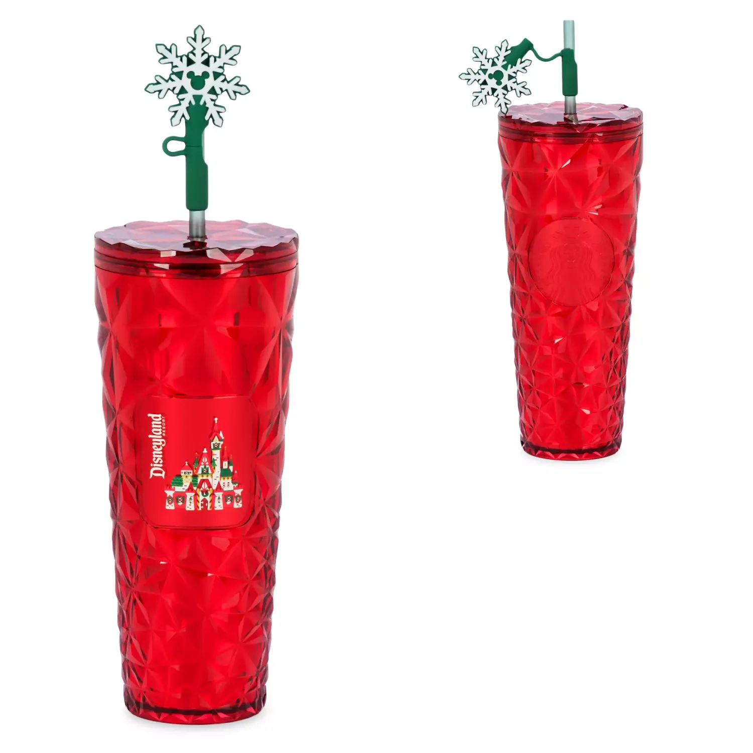 Disneyland Holiday Starbucks Bling Tumbler – Red