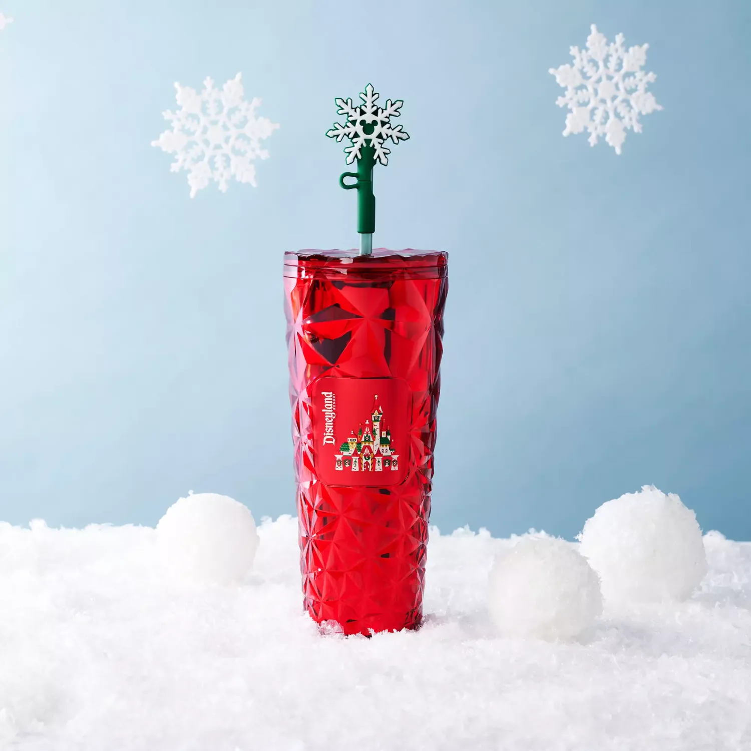 Disneyland Holiday Starbucks Bling Tumbler – Red