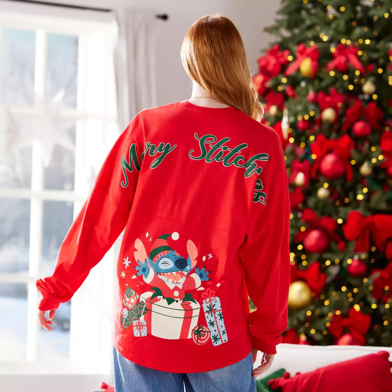 Stitch Christmas Spirit Jersey - L