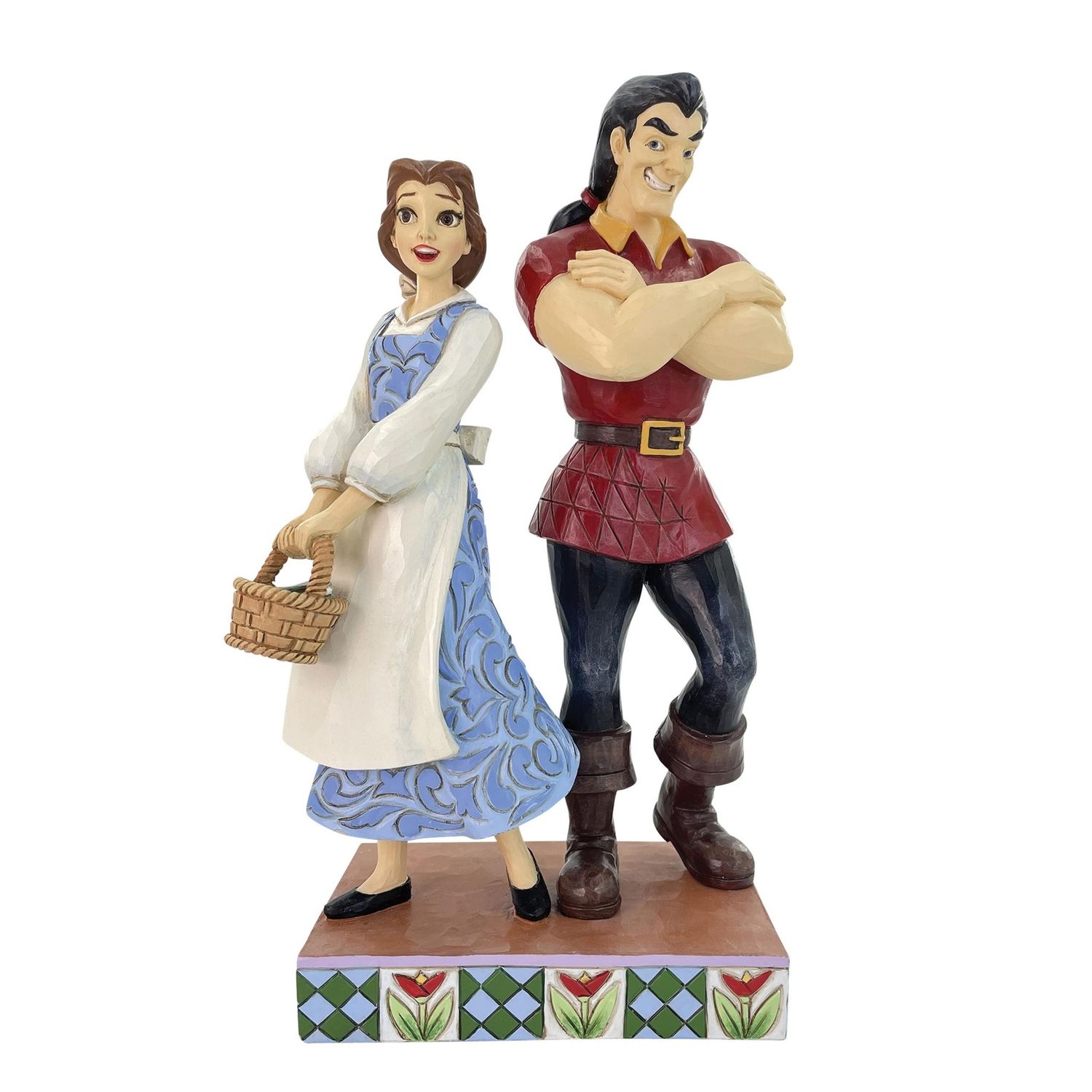 Disney Traditions by Jim Shore -  Belle Vs Gaston -  Brilliant &amp; Boorish