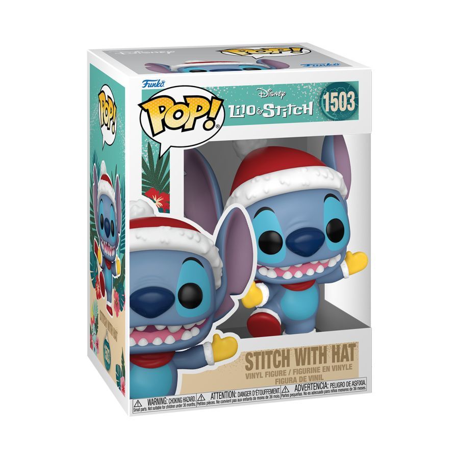 Funko Lilo &amp; Stitch - Stitch with Hat Holiday Pop! Vinyl