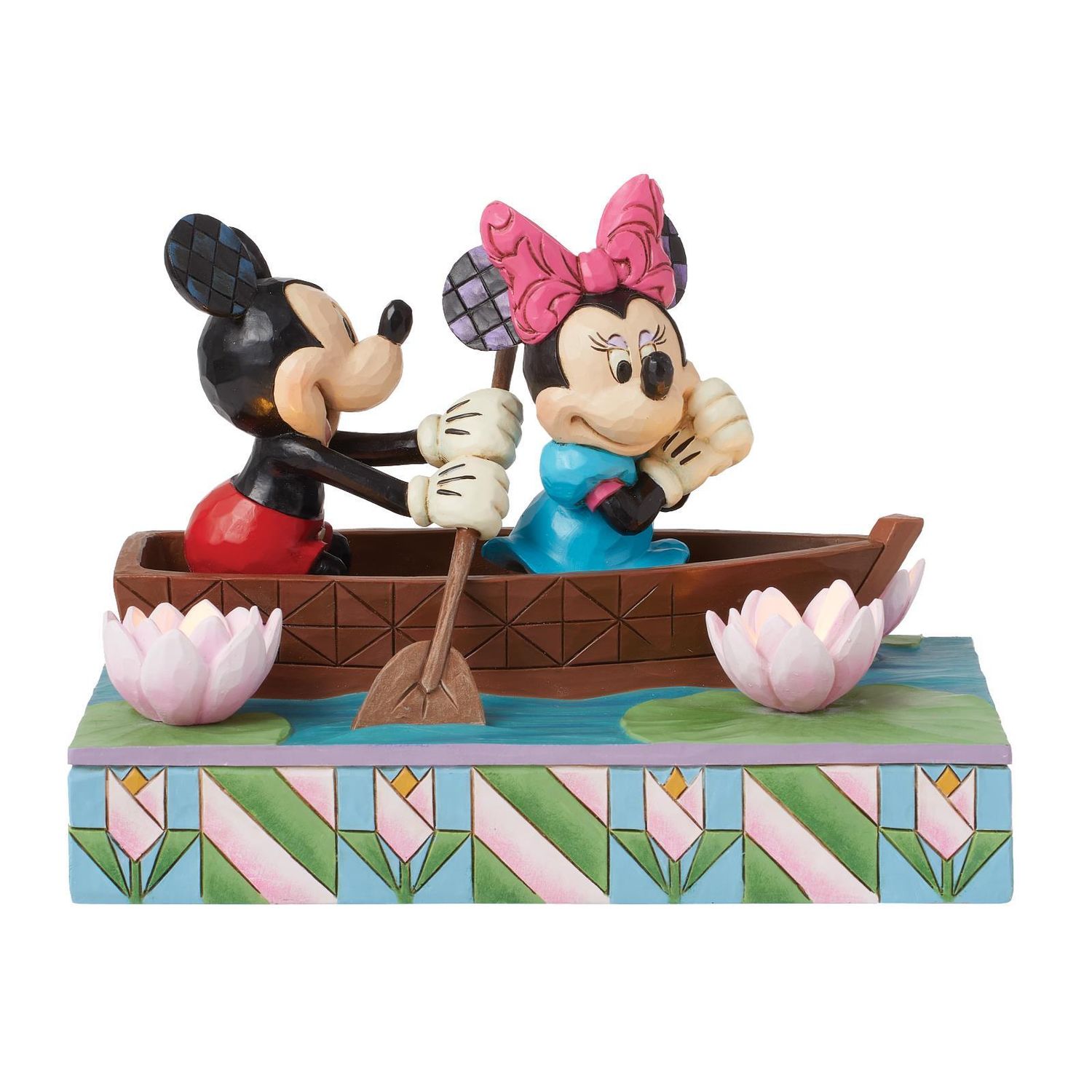 Disney Traditions by Jim Shore - Mickey &amp; Minnie Love Rowboat