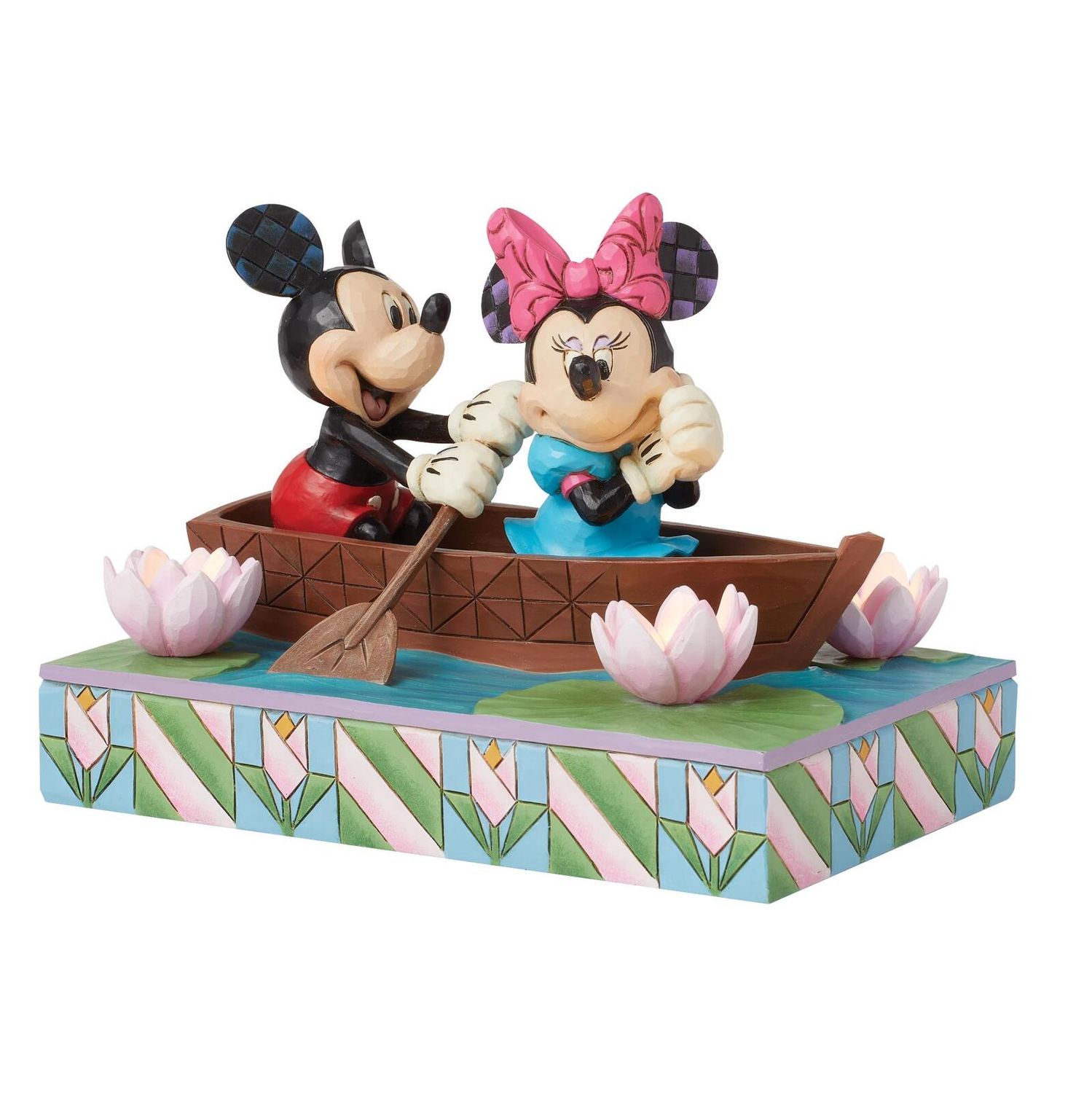 Disney Traditions by Jim Shore - Mickey &amp; Minnie Love Rowboat