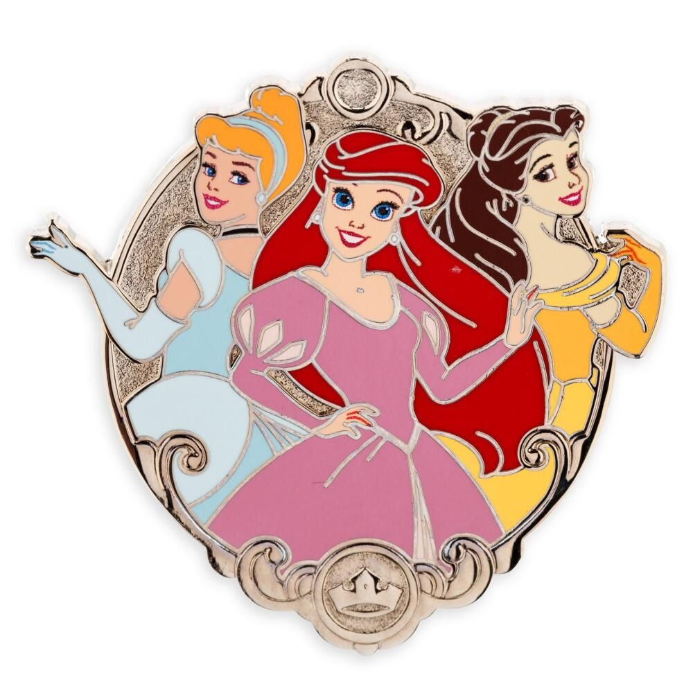 Disney Princess Cinderella, Ariel and Belle Pin