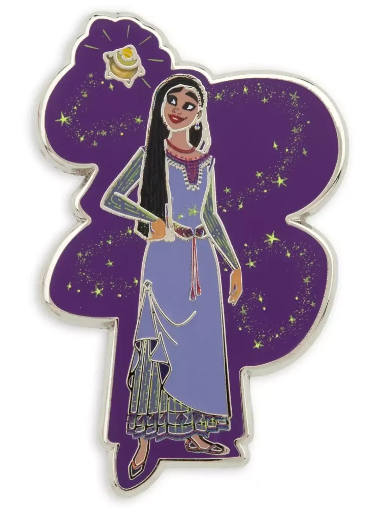 Asha and Star Pin