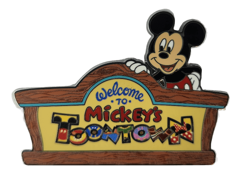 Mickey’s Toontown Welcome Sign Pin