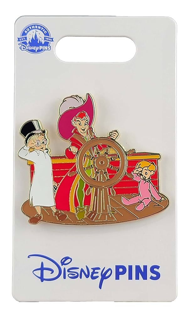 Peter Pan, John and Michael Flying the Jolly Roger Pin