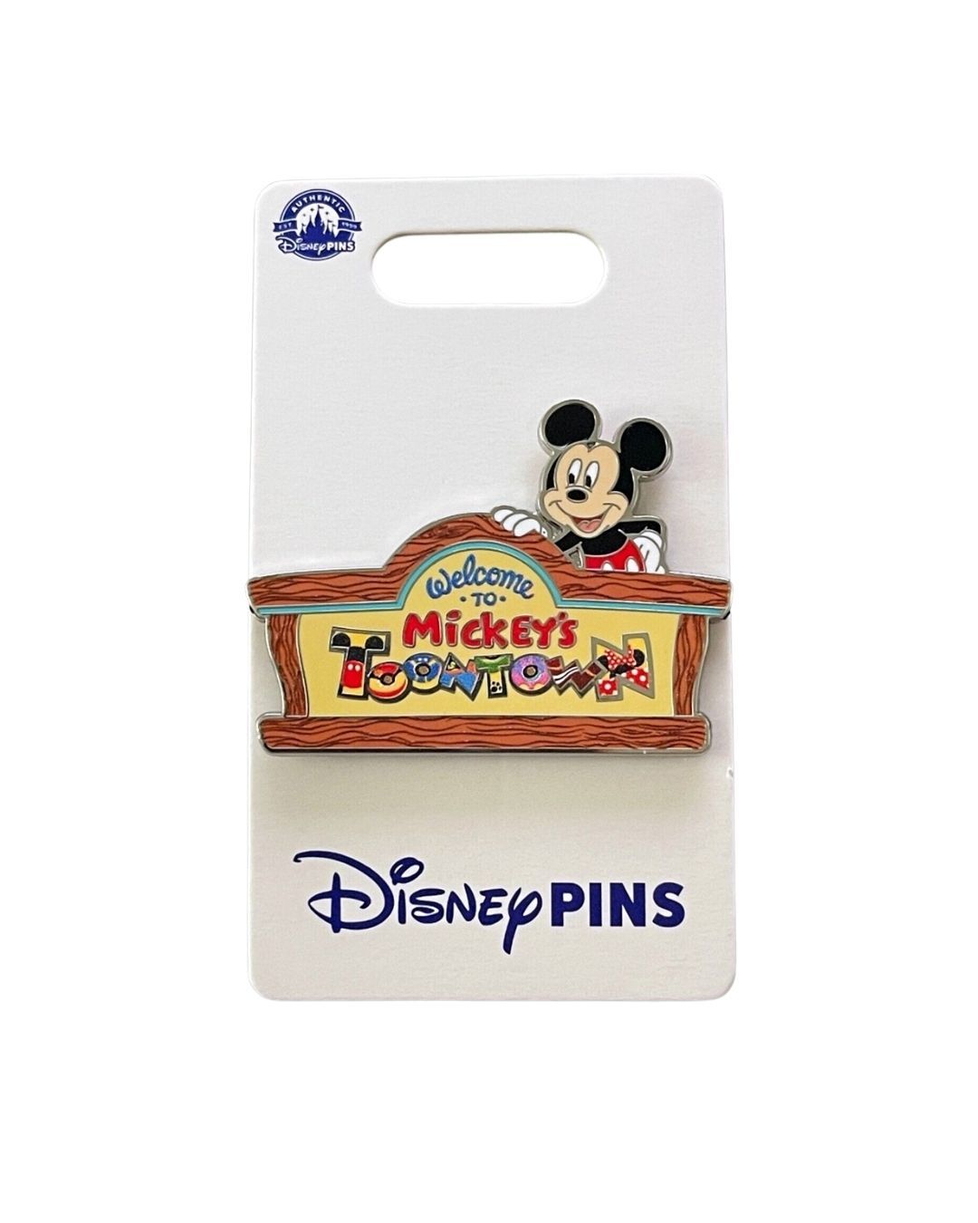 Mickey’s Toontown Welcome Sign Pin