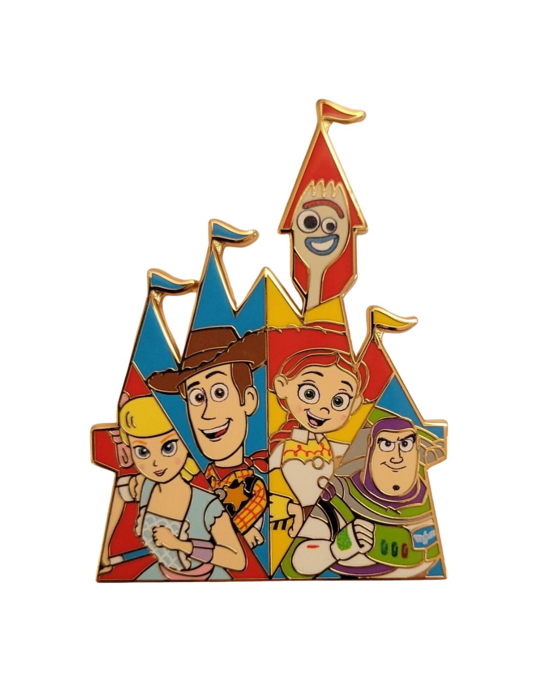Toy Story Castle Stained Glass Style Pin
