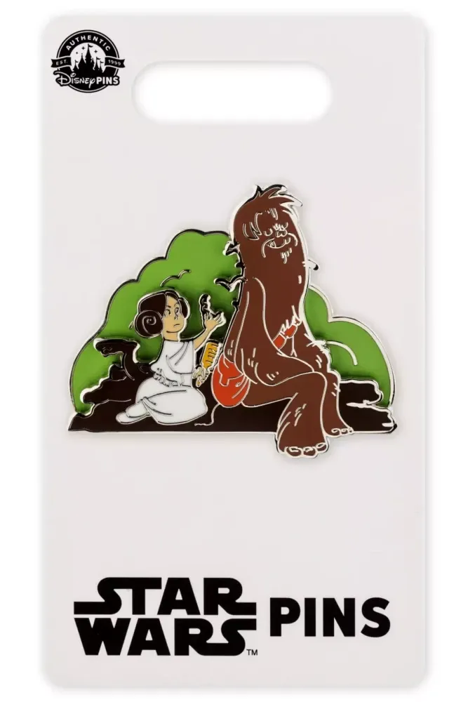 Princess Leia and Chewbacca Pin