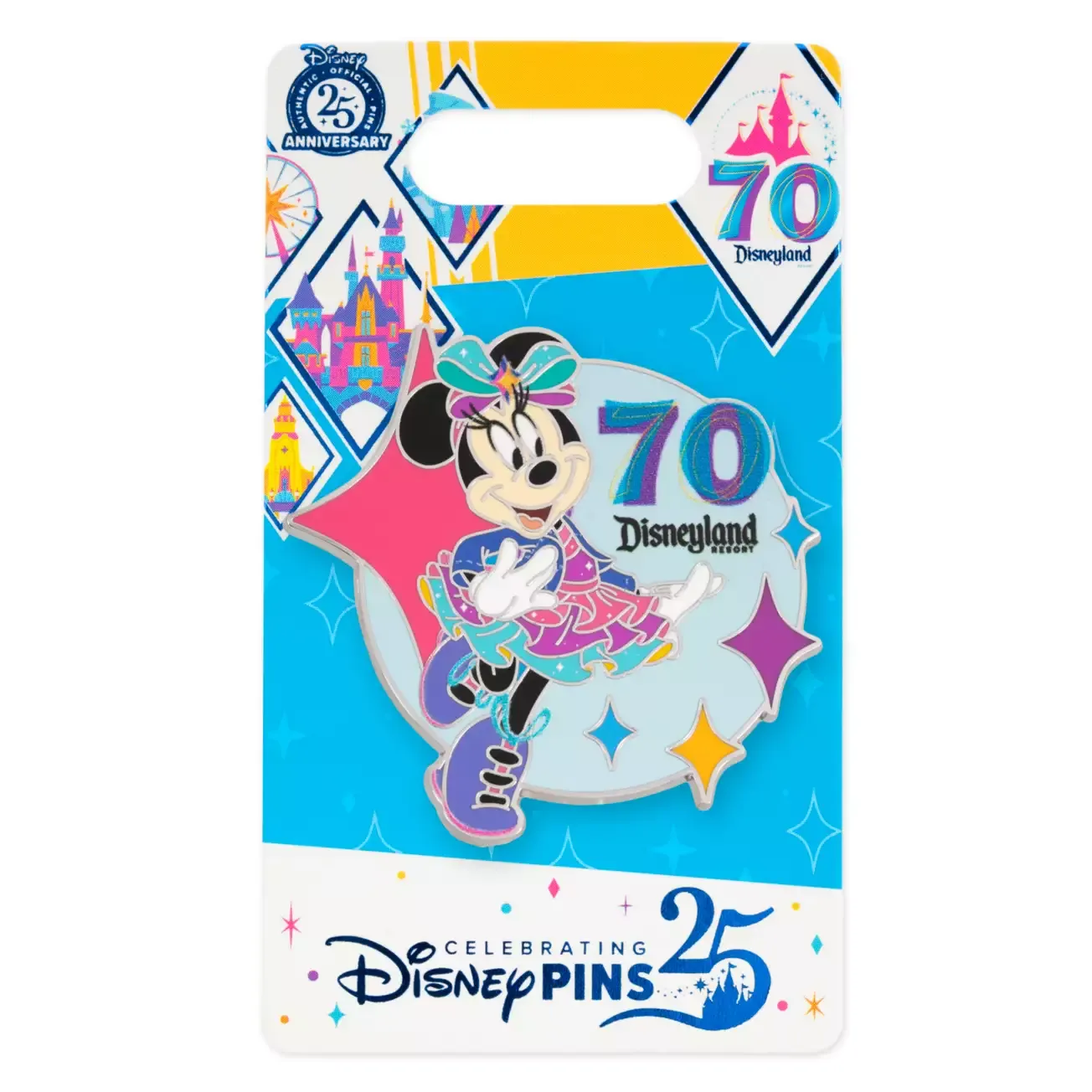 Disneyland 70th Anniversary - Minnie Mouse Pin
