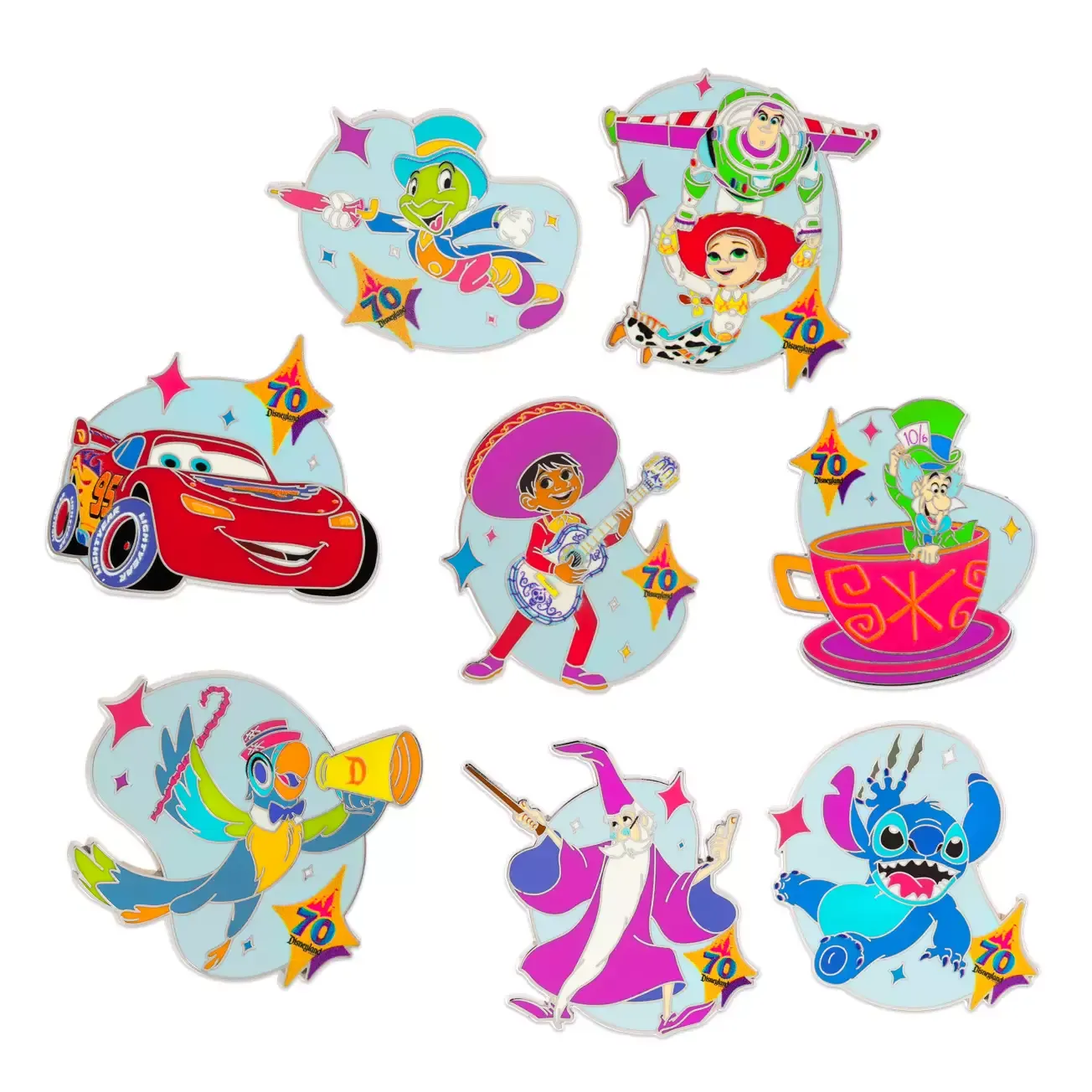 Disneyland 70th Anniversary - Mystery Pin 2-Piece Blind Pack