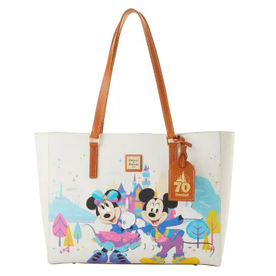 Disneyland 70th Anniversary - Mickey Mouse and Friends Dooney &amp; Bourke Tote Bag