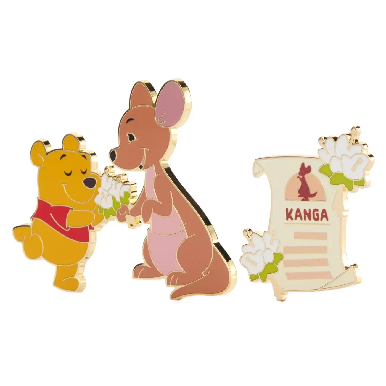 Winnie the Pooh and Kanga Pin Set, Hundred Acre Wood Series -August