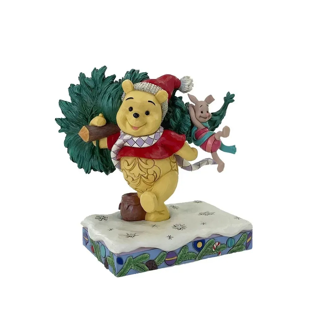 Disney Traditions by Jim Shore - Pooh with Christmas Tree - A Tree For Two
