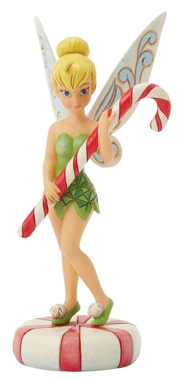 Disney Traditions by Jim Shore - Tinker Bell with Candy Cane - Peppermint Pixie