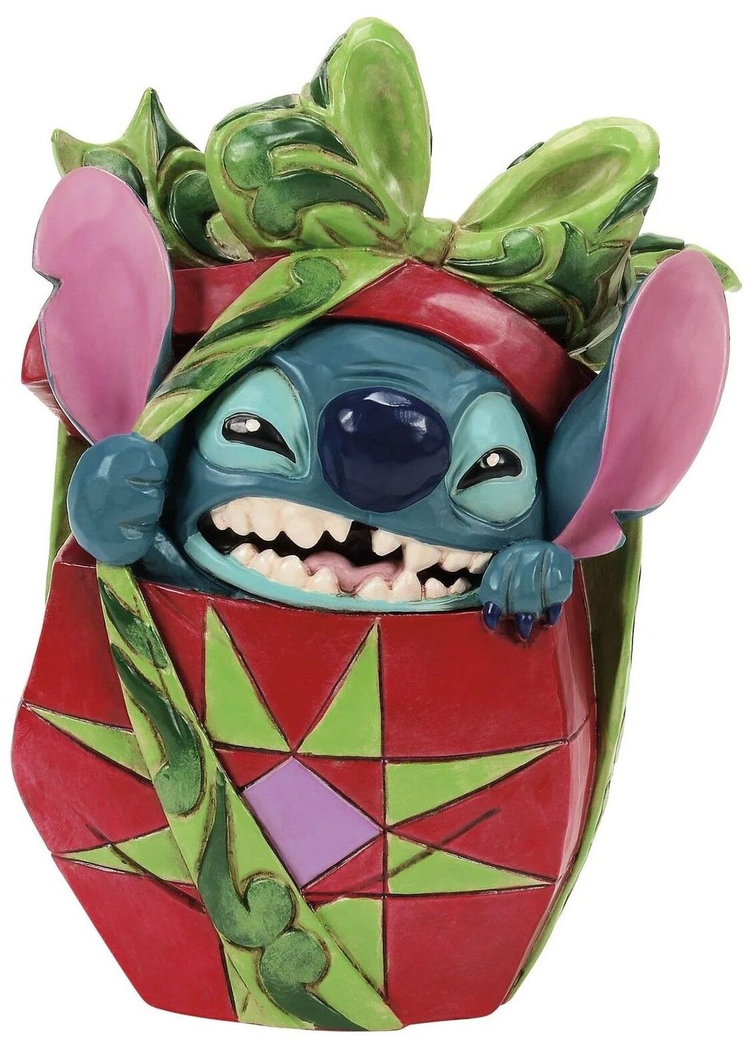 Disney Traditions by Jim Shore - Stitch Tearing Present - Holiday Mischief