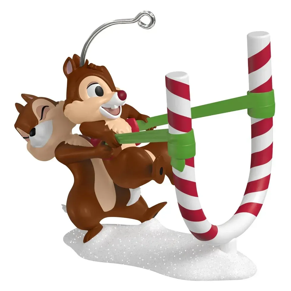 2025 Hallmark Keepsake Ornament - Chip ’n Dale, Candy Cane Catapult