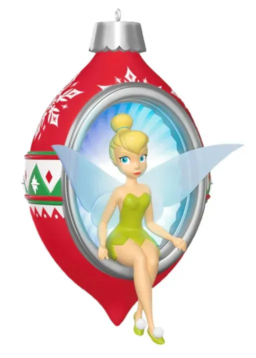 2025 Hallmark Keepsake Ornament - Tinker Bell Trimming the Tree With Tink &amp; Light