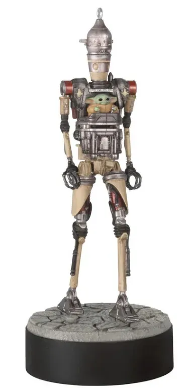 2025 Hallmark Keepsake Ornament - Star Wars™: The Mandalorian™ Grogu™ Operating IG-12™ Ornament With Sound